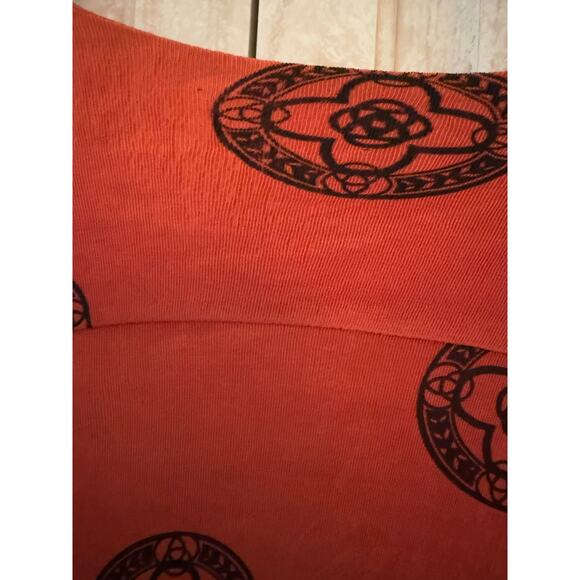 Vintage Susan Fredrick Orange and Black Design Boho Kimono - Picture 4 of 6